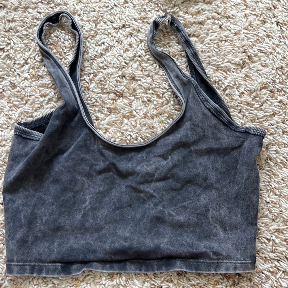 Free people distressed crop top
